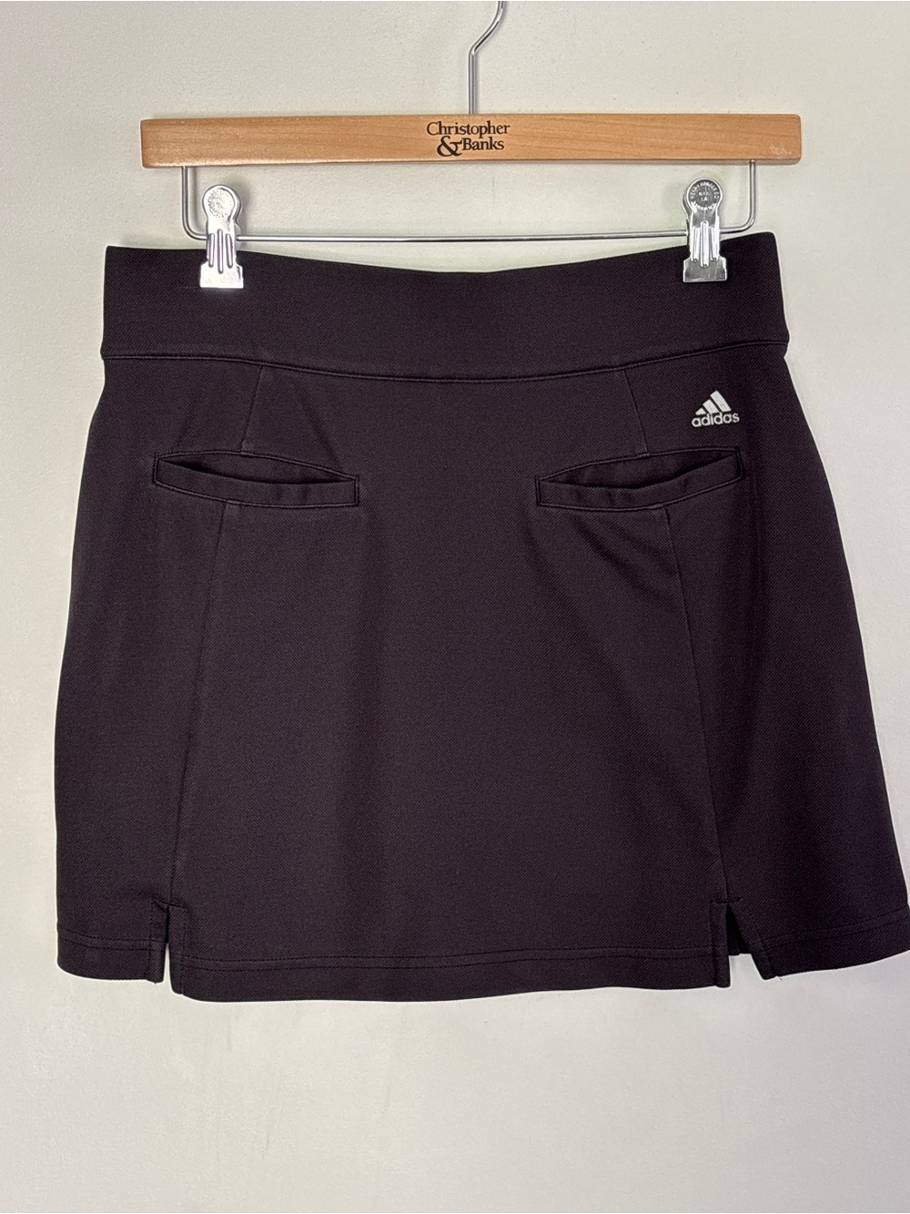 adidas Black Women's Athletic Skort with Front Pockets